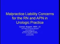 Malpractice Liability Concerns for the RN and APN in Urologic Practice icon
