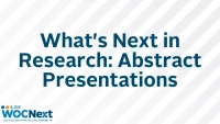 What's Next in Research: Abstract Presentations (W,O,C) icon