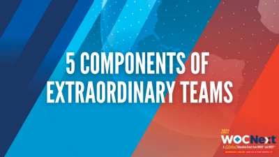 GS1: Opening Keynote: 5 Components of Extraordinary Teams icon