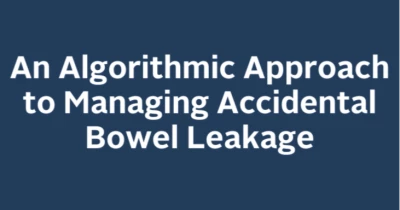 An Algorithmic Approach to Managing Accidental Bowel Leakage icon