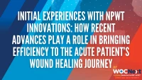 IH04: Initial Experiences with NPWT Innovations: How Recent Advances Play a Role in Bringing Efficiency to the Acute Patient’s Wound Healing Journey icon