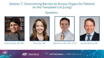 Session 7: Overcoming Barriers to Access Organs for Patients on the Transplant List - Lung icon