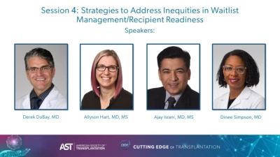 Session 4: Strategies to Address Inequities in Waitlist Management/Recipient Readiness icon