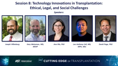 Session 8: Technology Innovations in Transplantation: Ethical, Legal, and Social Challenges icon
