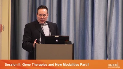 Session II: Gene Therapies and New Modalities Part I icon