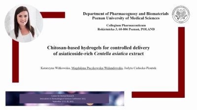 Chitosan-based hydrogels for controlled delivery of asiaticoside-rich Centella asiatica extract