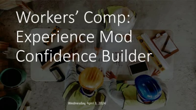Workers Compensation: Experience Mod Confidence Builder icon