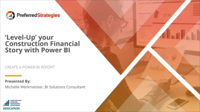 ‘Level-Up’ your Construction Financial Story with Power BI icon