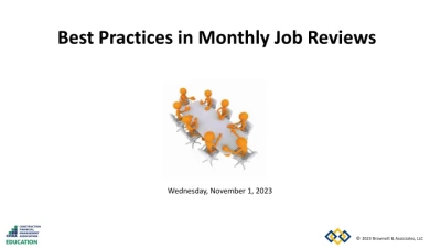Best Practices for Monthly Job Reviews in Construction icon