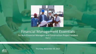 Financial Management Essentials for Non-Financial Professionals - Day 2 icon