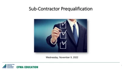 Subcontractor Prequalification - 2022 icon