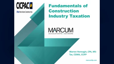 Fundamentals of Construction Taxation icon