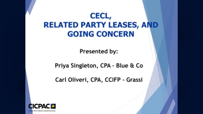 Key items for consideration during 2024 busy season:  CECL, Related Party Leases, and Going Concern icon