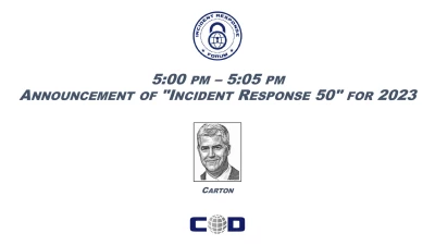 Announcement of "Incident Response 50" for 2023 icon
