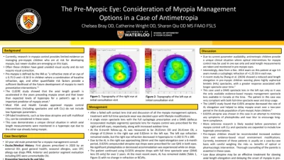 20A: The Pre-Myopic Eye: Consideration of Myopia Management Options in a Case of Antimetropia