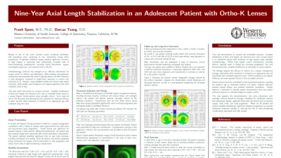 Nine-Year Axial Length Stabilization in an Adolescent Patient with Orthokeratology Lenses