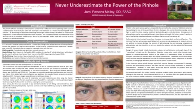 70A: Never Underestimate the Power of the Pinhole