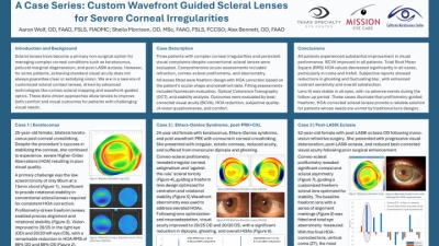 A Case Series: Custom Wavefront Guided Scleral Lenses for Severe Corneal Irregularities