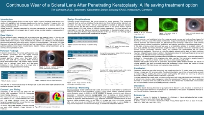 Continuous Wear of a Scleral Lens After Penetrating Keratoplasty: A life saving treatment option