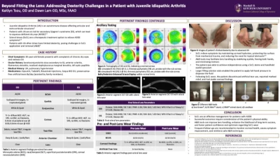 Beyond Fitting the Lens: Addressing Dexterity Challenges in Juvenile Idiopathic Arthritis