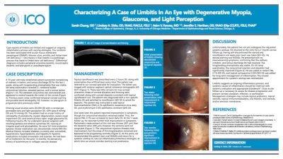Characterizing A Case of Limbitis In An Eye with Degenerative Myopia, Glaucoma, and Light Perception