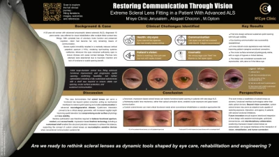 Restoring Communication Through Vision: Extreme Scleral Lens Fitting in a Patient With Advanced ALS