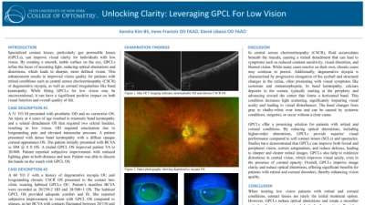 13A: Unlocking Clarity: Leveraging GPCL for Low Vision