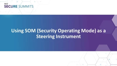 Using SOM (Security Operating Model) as a Steering Instrument icon
