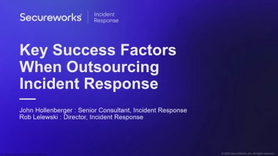 Key Success Factors When Outsourcing Incident Response icon