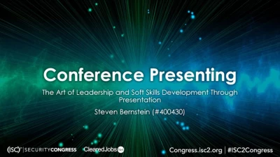 Career Center Series (Virtual): Conference Presenting: The Art of Leadership and Soft Skills Development Through Presentation icon