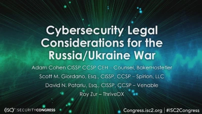 Cybersecurity Legal Considerations for the Russia/Ukraine War icon