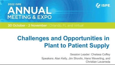 Challenges and Opportunities in Plant to Patient Supply icon