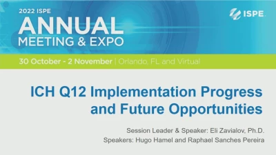 ICH Q12 Implementation Progress and Future Opportunities icon