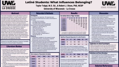 Latine Students: What Influences Belonging