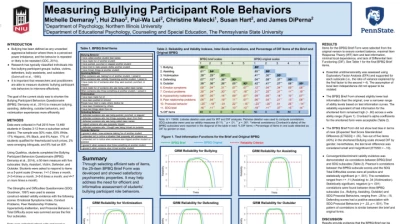 Measuring Bullying Participant Role Behaviors