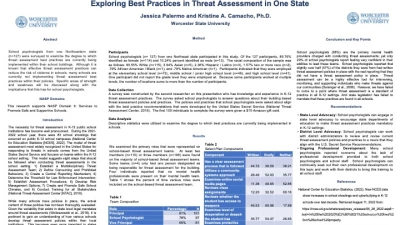 Exploring Best Practices in Threat Assessment in One State