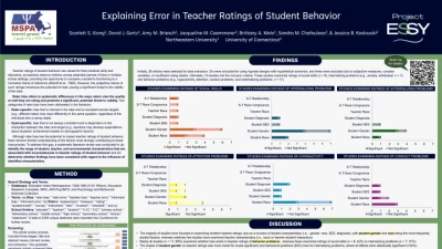 Explaining Error in Teacher Ratings of Student Behavior