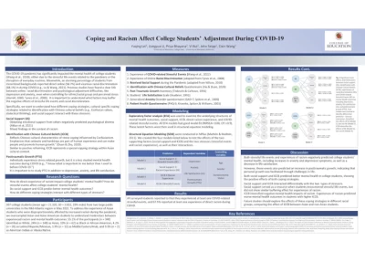 PO468: Coping and Racism Affect College Students' Adjustment During COVID-19