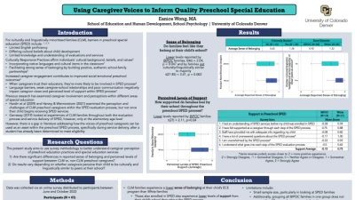 PO284: Using Caregiver Voices to Inform Quality Preschool Special Education