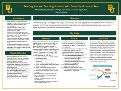 PO146: Reading Success: Teaching Students With Down Syndrome to Read