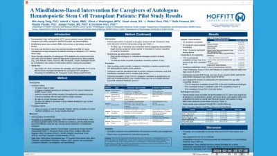 A Mindfulness-based Intervention for Caregivers of Autologous Hematopoietic Stem Cell Transplant Patients: Pilot Study Results