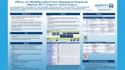 Efficacy of a Mindfulness-Based Stress Management Program for Allogeneic HCT Caregivers: Trial in Progress