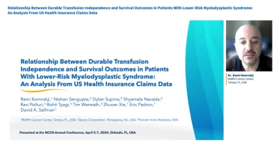 Relationship Between Durable Transfusion Independence and Survival Outcomes in Patients With Lower-Risk Myelodysplastic Syndrome: An Analysis From US Health Insurance Claims Data