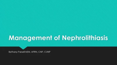 Evaluation and Management of Nephrolithiasis icon