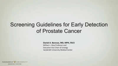 Screening Guidelines for Early Detection of Prostate Cancer icon