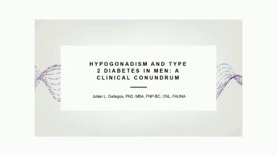 Hypogonadism and Type 2 Diabetes in Men: A Clinical Conundrum icon