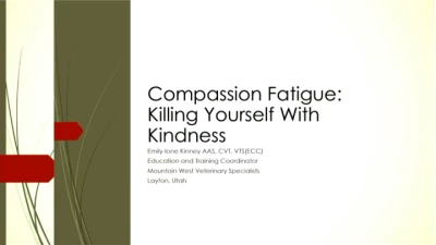 Compassion Fatigue: Killing Yourself with Kindness icon