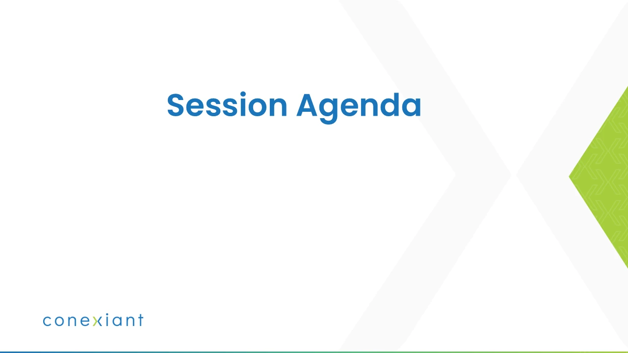 Session Agenda