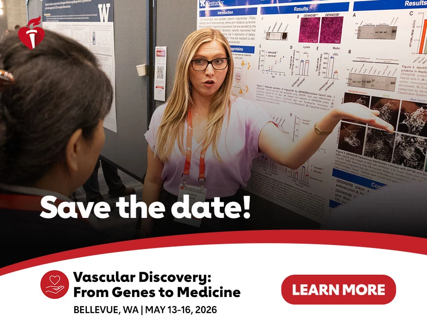 Save the date! Vascular Discovery: From Genes to Medicine, Bellevue, WA, May 13-16, 2026, Learn More