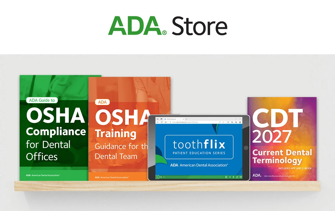 Various products available at ADA Store